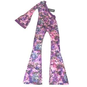 NWT-purple florals bodysuit